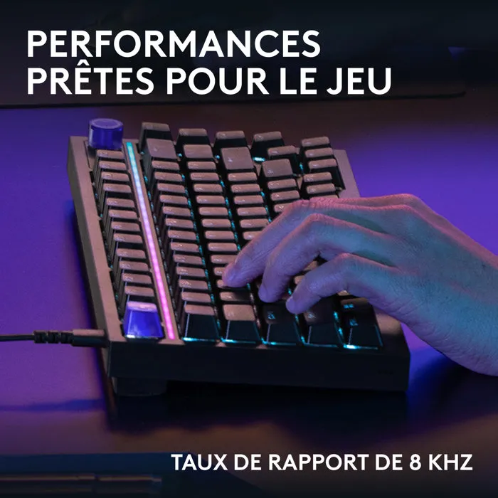 Logitech G G316 X - Clavier gamer filaire 75 % AZERTY - Noir Logitech G G316 X - Clavier gamer filaire 75 % AZERTY - Noir