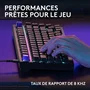Logitech G G316 X - Clavier gamer filaire 75 % AZERTY - Noir
