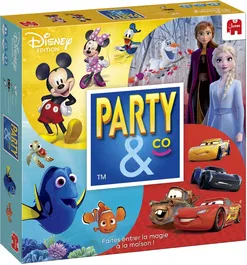 Dujardin PARTY & CO Disney - Jeu de société de défis autour de l'univers Disney pour toute la famille - Mime, dessin, qui suis-je, mémoire