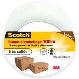 Scotch Ruban adhésif d'emballage Transparent 100 m x 48 mm