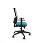 Piqueras y Crespo Chaise de Bureau Horna Turquoise et Blanc
