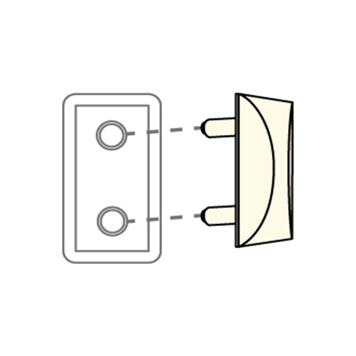 Edm Tapa de enchufe 10 a, blister 10 uds