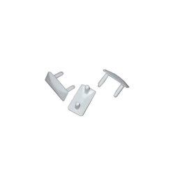 Edm Lot de 10 caches pour prises de courant 10 A, blanc