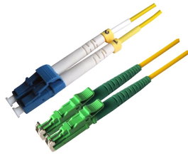 MicroConnect Câble à fibre optique LC-E2000 Monomode Duplex OS2 Jaune 3m