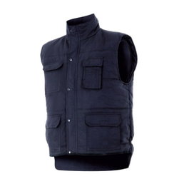 VELILLA Gilet de travail matelassé multiboches 108, Bleu marine, XXL