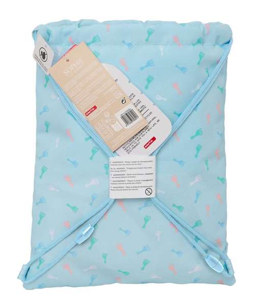 Safta Sac de couchage plat enfant imperméable junior Sophie La Girafe Dreams, dimensions 26x34x1 cm, recommandé à partir de 3 ans