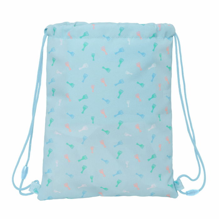 Sac à dos serré par des ficelles Sophie la Girafe Bleu 26 x 34 x 1 cm