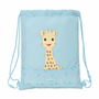 Sac à dos serré par des ficelles Sophie la Girafe Bleu 26 x 34 x 1 cm