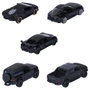 MAJORETTE Pack de 5 voitures noires mates 1:64