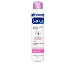 Sanex Déodorant Dermo Invisible Spray 200 ml Protection 24h Anti-Traces Blanches