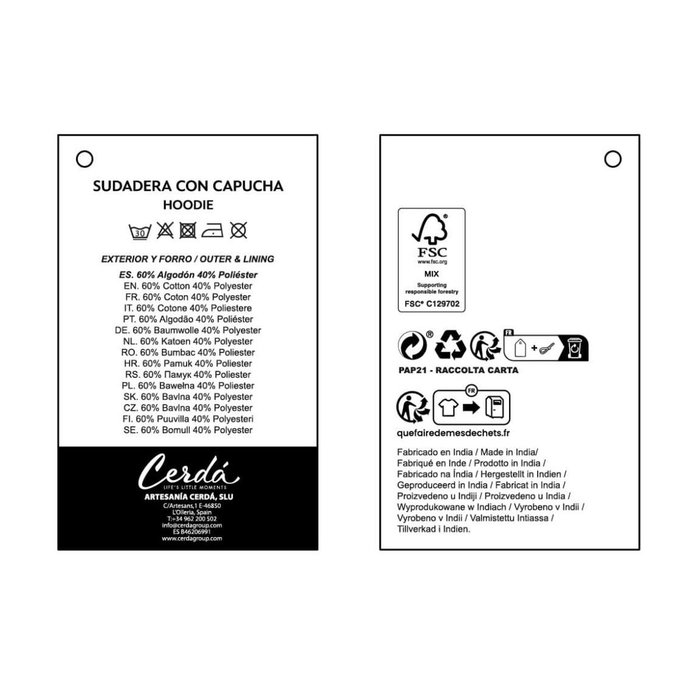 Sweat à capuche enfant Spider-Man Bleu