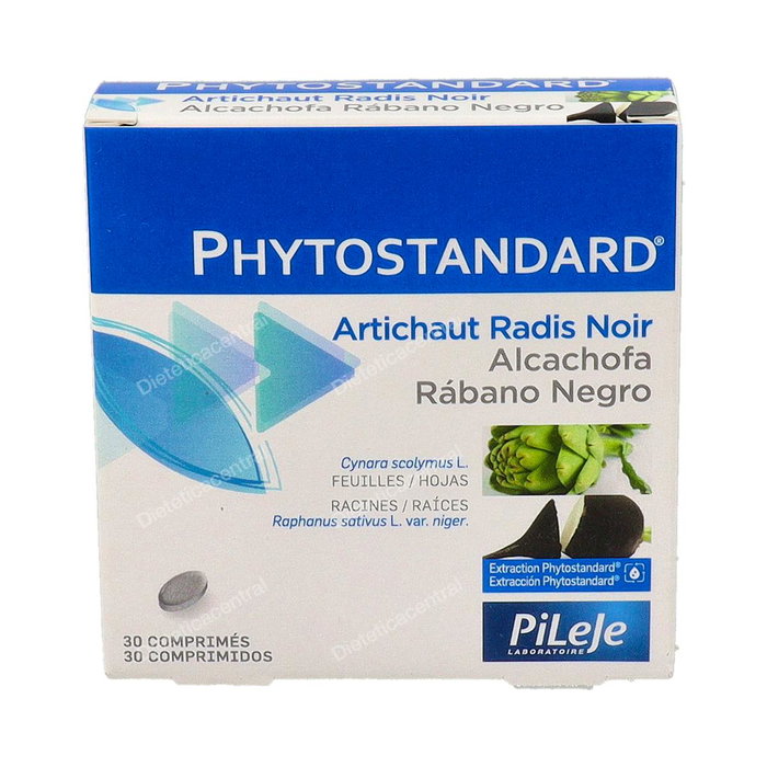 Pileje Phytostandard Alcachofa-Rabano Negro 30 comprimés - Complément alimentaire détoxifiant Pileje Phytostandard Alcachofa-Rabano Negro 30 comprimés - Complément alimentaire détoxifiant