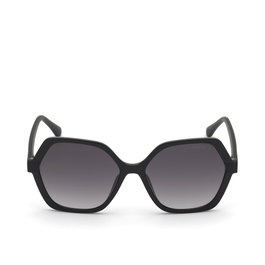 Guess Gafas GU7698 01B Lunettes de Soleil Femme Monture Noire Brillante Verres Fumés Dégradés 140 mm