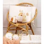 Sauthon - Tour de lit adaptable SUNLIGHT 100% coton écru motif arc-en-ciel pour lits 60x120 cm et 70x140 cm