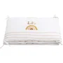 Sauthon - Tour de lit adaptable SUNLIGHT 100% coton écru motif arc-en-ciel pour lits 60x120 cm et 70x140 cm