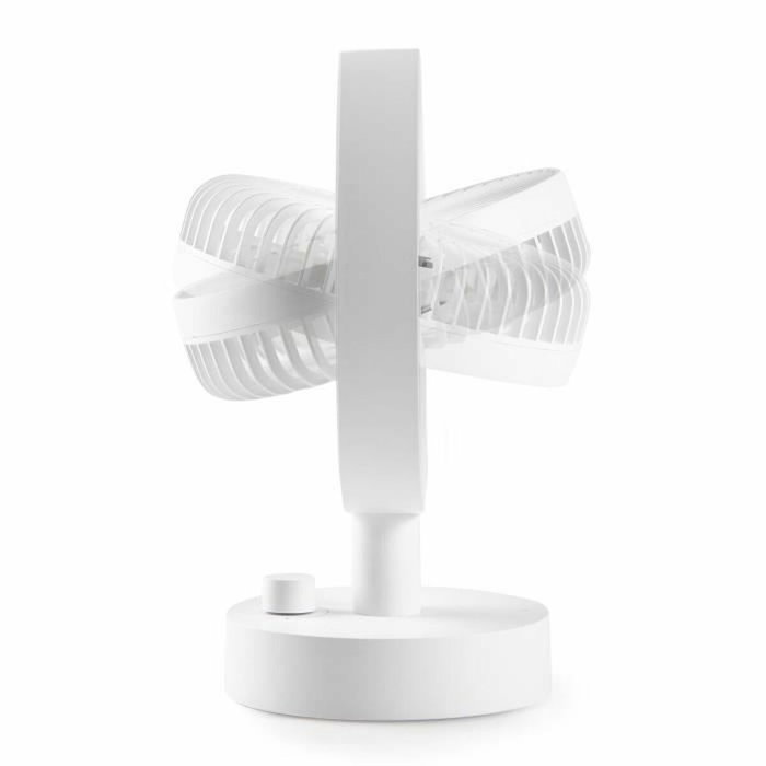 Domo Ventilateur de table rechargeable USB 15 cm 10 vitesses