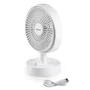 Domo - Ventilateur de table USB rechargeable, diamètre 15 cm, 10 vitesses, batterie Li-ion 5V
