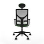 Piqueras y Crespo Chaise de Bureau Motilla Vert et Blanc
