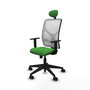 Piqueras y Crespo Chaise de Bureau Motilla Vert et Blanc