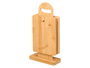 Kinvara Set de 4 planches en bambou avec support et anse 14x20 cm (Set de 6)