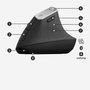 Logitech MX Vertical Souris Érgonomique Avancée sans fil, Bluetooth, USB-C Rechargeable, Capteur 4000 PPP, Angle 57°