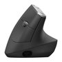 Logitech 910-005448 Souris Ergonomique MX Vertical Advanced sans fil, Bluetooth, USB-C, pour bureautique, Gris