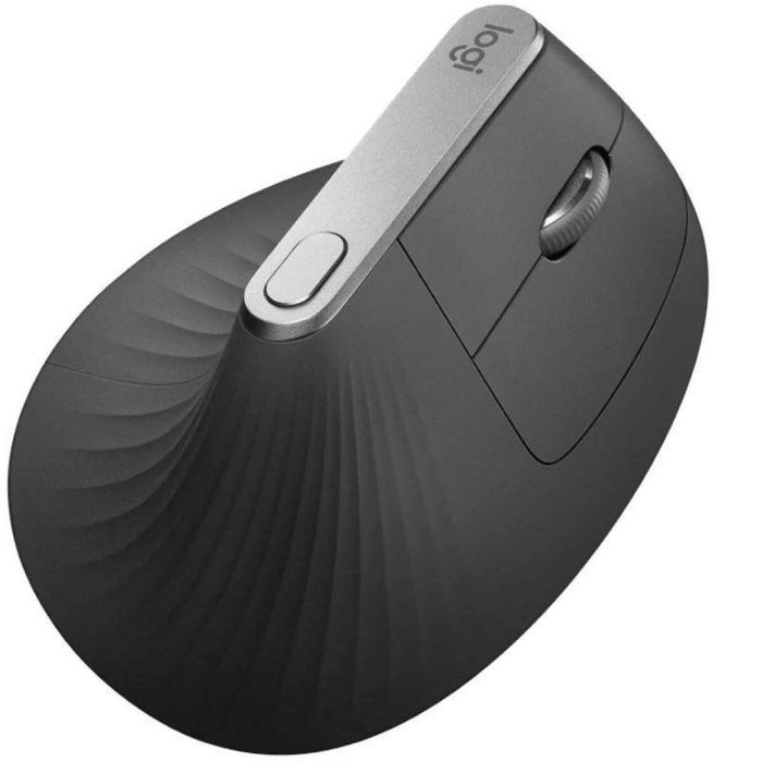 Logitech 910-005448 Souris Ergonomique MX Vertical Advanced sans fil, Bluetooth, USB-C, pour bureautique, Gris