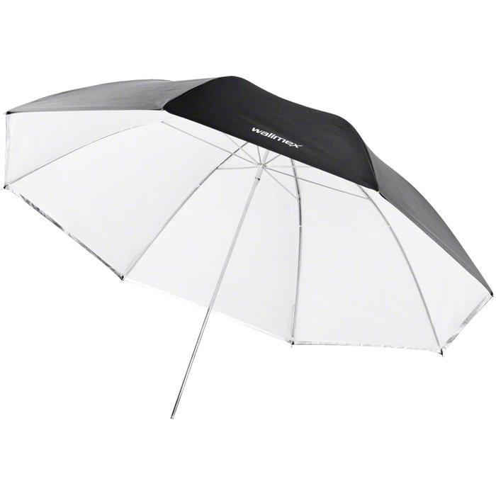 Walimex Parapluie 2in1 Reflex & Translucent blanc 84cm Walimex Parapluie 2in1 Reflex & Translucent blanc 84cm