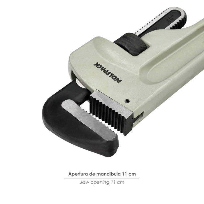 WOLFPACK LINEA PROFESIONAL Clé Stillson Heavy Duty Maurer Aluminium 36 pouces WOLFPACK LINEA PROFESIONAL Clé Stillson Heavy Duty Maurer Aluminium 36 pouces