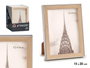 Giftdecor Porte-photo Argent Couleur Bois 15x20 cm (Set de 24)