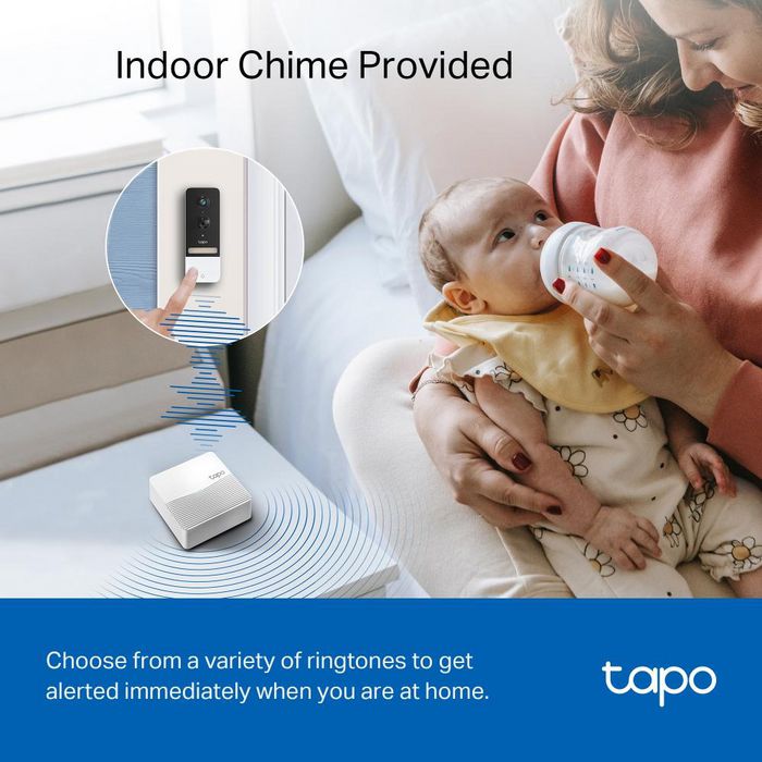 TP-Link Tapo D230S1 Kit Sonnette Vidéo Intelligente avec Caméra 2K 5MP, Vision Nocturne Couleurs, Détection IA Personne/Véhicule, Batterie, Chime Intérieur TP-Link Tapo D230S1 Kit Sonnette Vidéo Intelligente avec Caméra 2K 5MP, Vision Nocturne Couleurs, Détection IA Personne/Véhicule, Batterie, Chime Intérieur