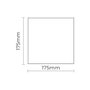 Bouche pour extracteur d'air EDM 08416 08413 17,5 x 17,5 cm
