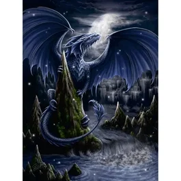Ravensburger Puzzle 1500 Pièces 12000731 - Le Dragon Bleu, Univers Fantastique, pour Adultes et Enfants Dès 5 Ans