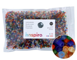 Innspiro Rocaille de verre rond émaillé mélange 3,8mm 500g