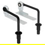 Q&Q LEO Set Mécanisme Reclinable pour Tête de Lit 45/60 Positions (90°-210°), Finition Chrome, Références 427.39 & 427.41