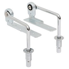 Q&Q LEO Set Mécanisme Reclinable pour Tête de Lit 45/60 Positions (90°-210°), Finition Chrome, Références 427.39 & 427.41