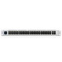 Ubiquiti Switch Pro 48 - Commutateur réseau PoE+ managé Gigabit L3 48 ports, 4 ports SFP+ 10G, 176 Gbps, écran tactile 1.3", 60W