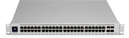 Ubiquiti Switch Pro 48 - Commutateur réseau PoE+ managé Gigabit L3 48 ports, 4 ports SFP+ 10G, 176 Gbps, écran tactile 1.3", 60W