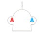 MASCOW Columpio Cascabeles Accesorio Jaula Blanco