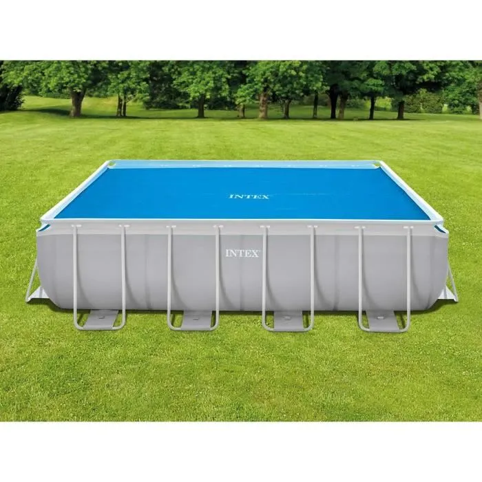 Intex Bâche à Bulles Solaire Rectangulaire 400x200 cm Bleu