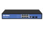Ernitec Switch PoE Electra M08 1GB 150W avec 8 ports Gigabit et 2 ports SFP