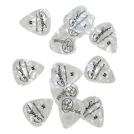 GODIN Médiators White Pearl 0,71 mm (Pack de 12)