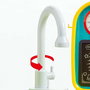 Molto - Cuisine jouet avec évier et robinet accessoires 33x61x25 cm - Jeu d'imitation plastique alimenté par piles pour enfants dès 3 ans