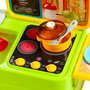 Molto - Cuisine jouet avec évier et robinet accessoires 33x61x25 cm - Jeu d'imitation plastique alimenté par piles pour enfants dès 3 ans