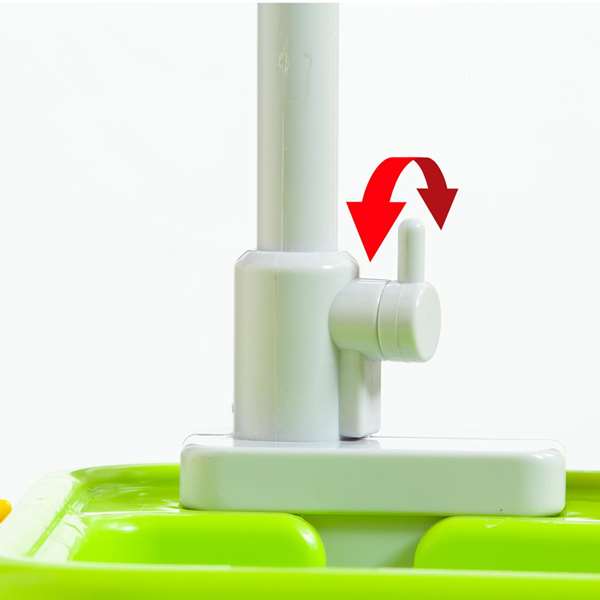 Molto - Cuisine jouet avec évier et robinet accessoires 33x61x25 cm - Jeu d'imitation plastique alimenté par piles pour enfants dès 3 ans