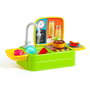 Molto - Cuisine jouet avec évier et robinet accessoires 33x61x25 cm - Jeu d'imitation plastique alimenté par piles pour enfants dès 3 ans