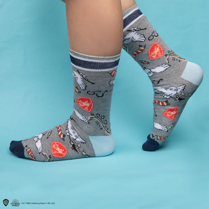 Cinereplicas Harry Potter pack 3 paires de chaussettes Hedwig