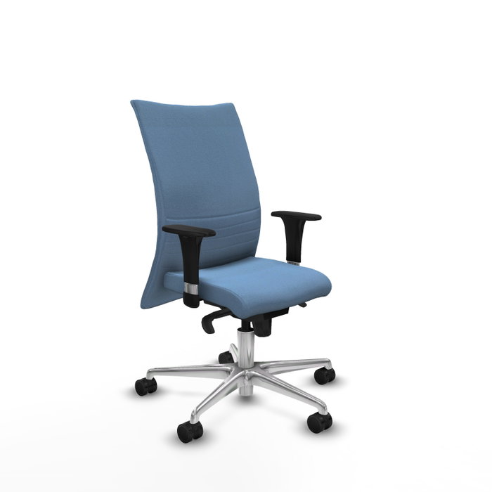 Piqueras Y Crespo Chaise Albacete confidente, Bleu ciel, Mécanisme Sincro, Base Aluminium Piqueras Y Crespo Chaise Albacete confidente, Bleu ciel, Mécanisme Sincro, Base Aluminium