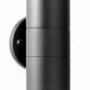 Brilliant JANDY Applique murale extérieure 2L noir métal/verre GU10