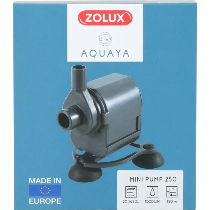 Zolux Mini Pompe à Eau pour Aquarium 1000 L/H 13 W, Débit 1000 L/H, Buse Rotative 360°, pour Aquarium 160 à 250 L